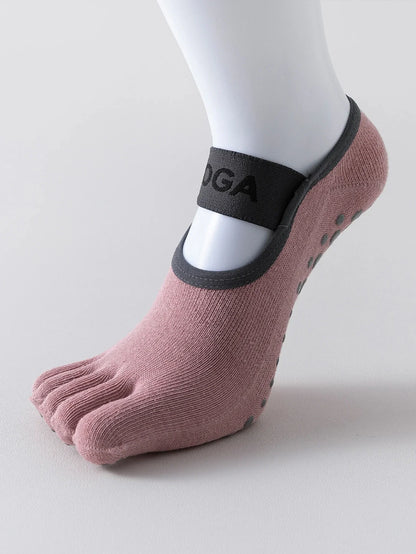 Anti-Slip 5-Toe Pilates & Yoga Socks