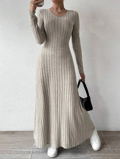 Knitted Long Sleeve Dress