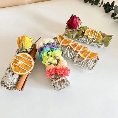 Lychee Life Orange Flakes Flowers Incense Stick Sage