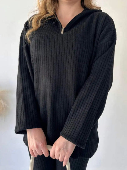 Warm zipper lounge set