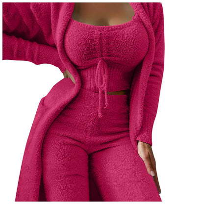 Cozy 3 Pc Teddy Loungewear
