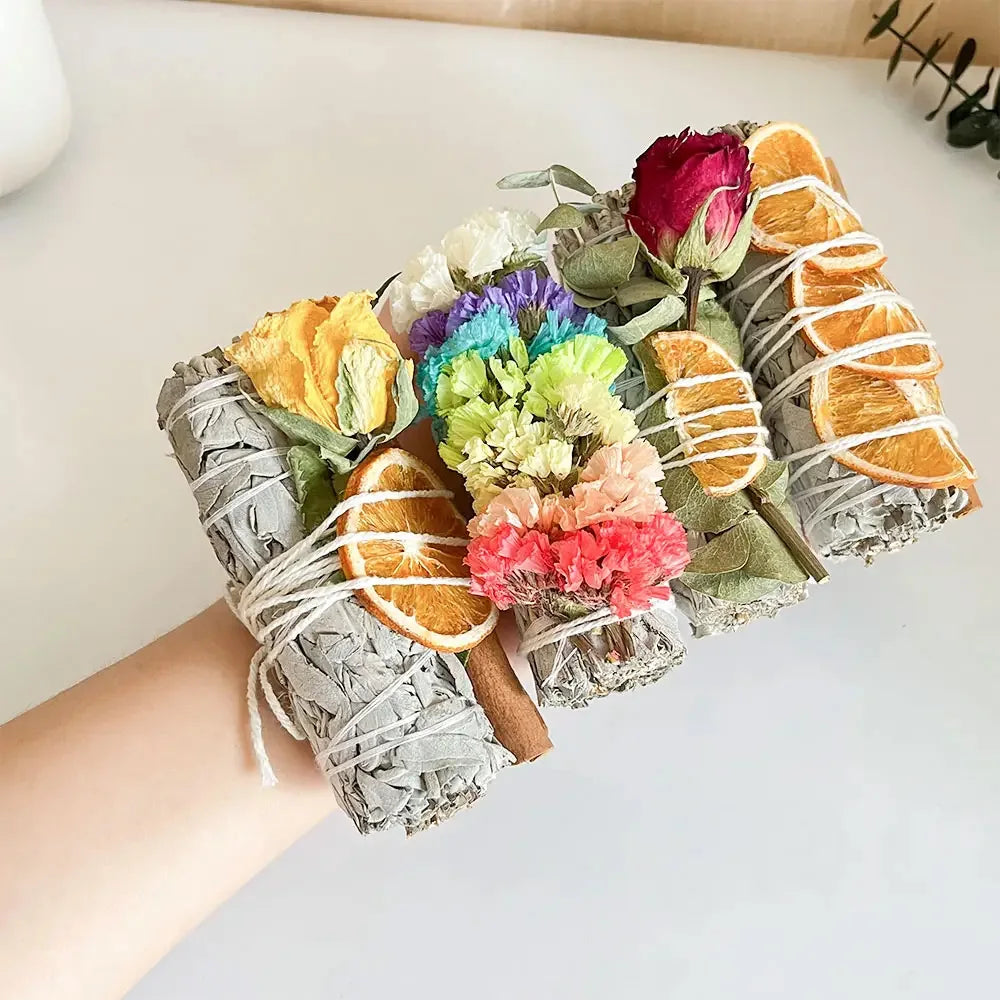 Lychee Life Orange Flakes Flowers Incense Stick Sage