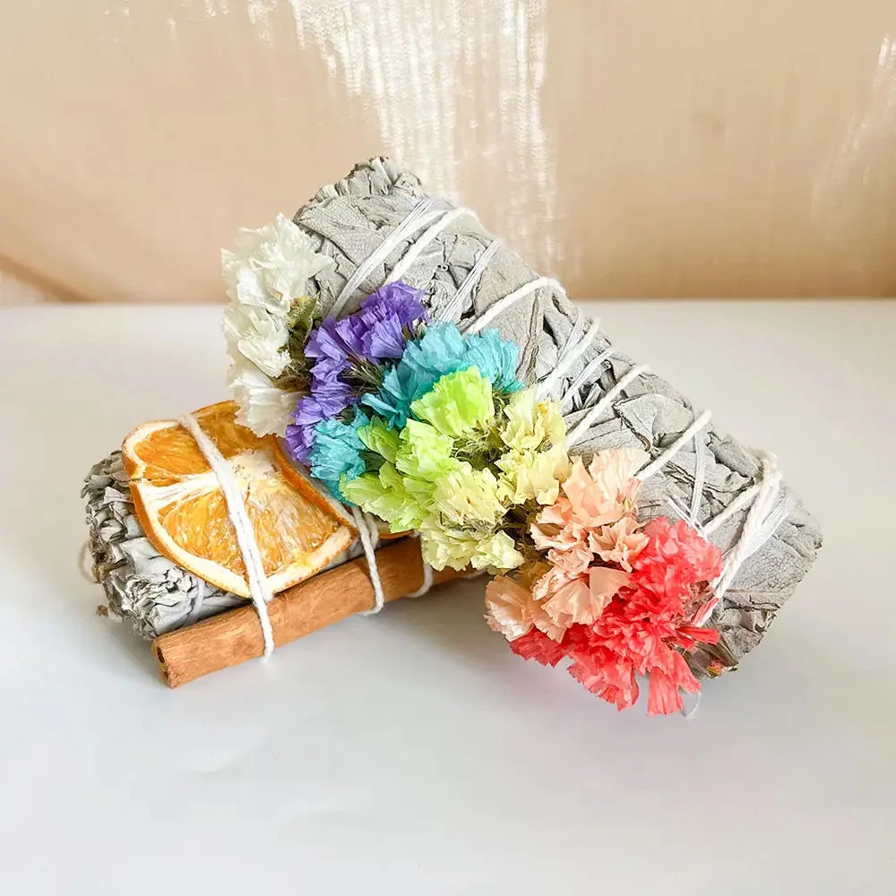 Lychee Life Orange Flakes Flowers Incense Stick Sage