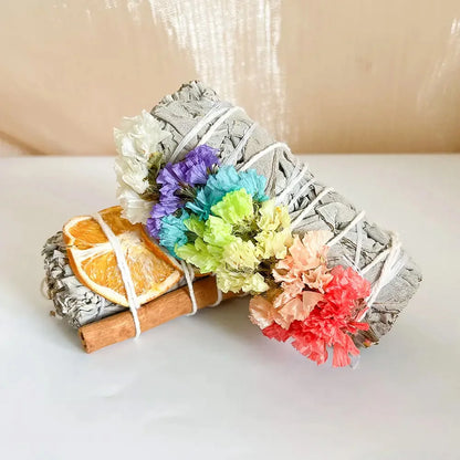 Lychee Life Orange Flakes Flowers Incense Stick Sage