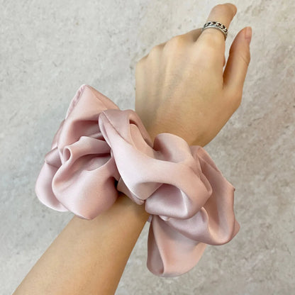 Oversized Silk Scrunchies – Luxurious Chiffon Elastic Hair Ties