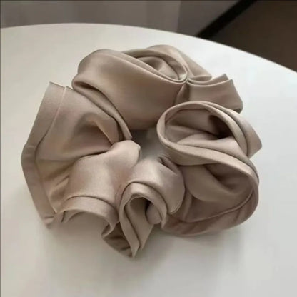 Jumbo Satin Hair Ties – Luxurious Ruffle Design