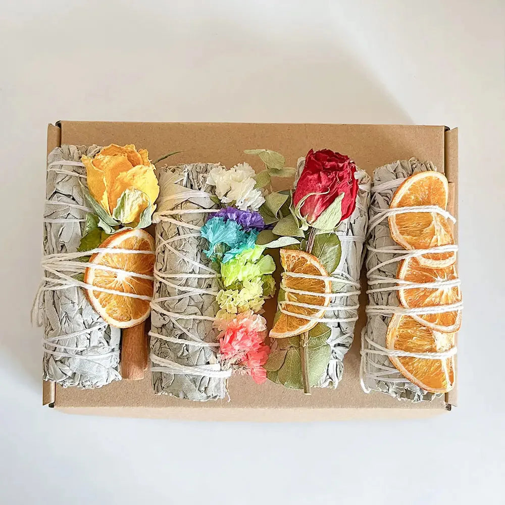 Lychee Life Orange Flakes Flowers Incense Stick Sage