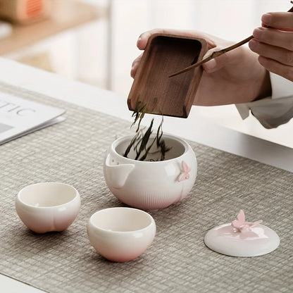 Butterfly tea set