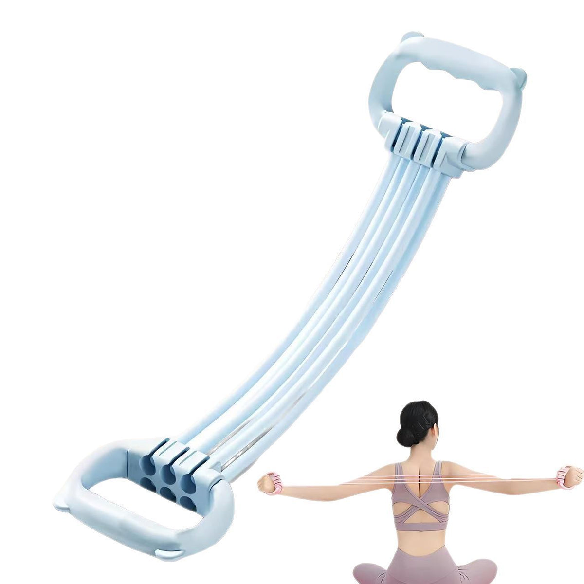 Adjustable Six-Speed Resistance Bands for Fitness Training