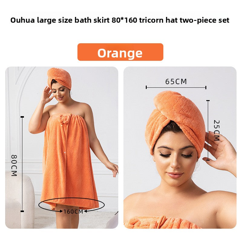 Lush Bloom Luxe Bath Wrap & Hair Towel Set