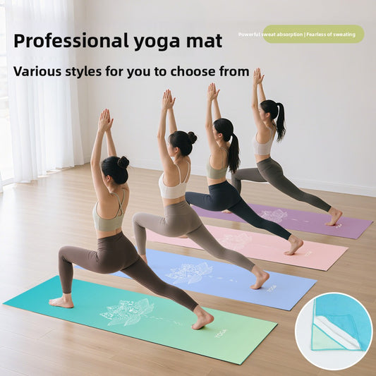 Yoga Towel Non-Slip Quick-Dry Machine Washable Fitness Mat Cover Sports Towel