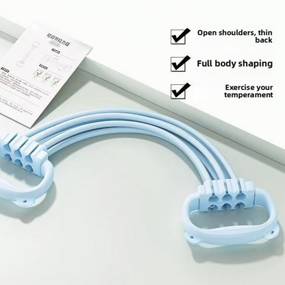 Adjustable Six-Speed Resistance Bands for Fitness Training
