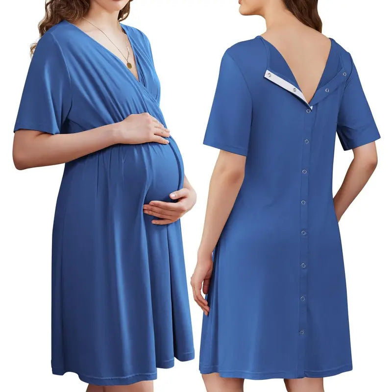 Lush Bloom Labor & Nursing Gown