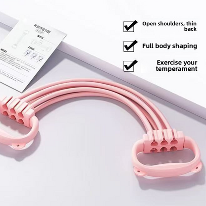 Adjustable Six-Speed Resistance Bands for Fitness Training