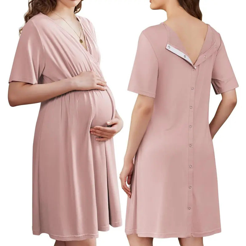 Lush Bloom Labor & Nursing Gown