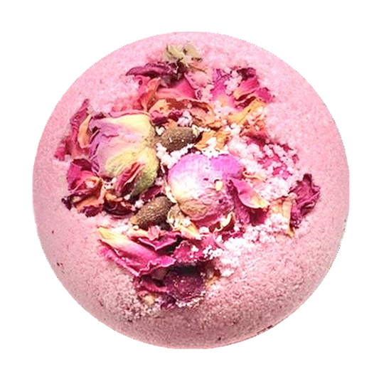 Therapeutic Bath Bomb - Palmarosa & Rose Essential Oils-0